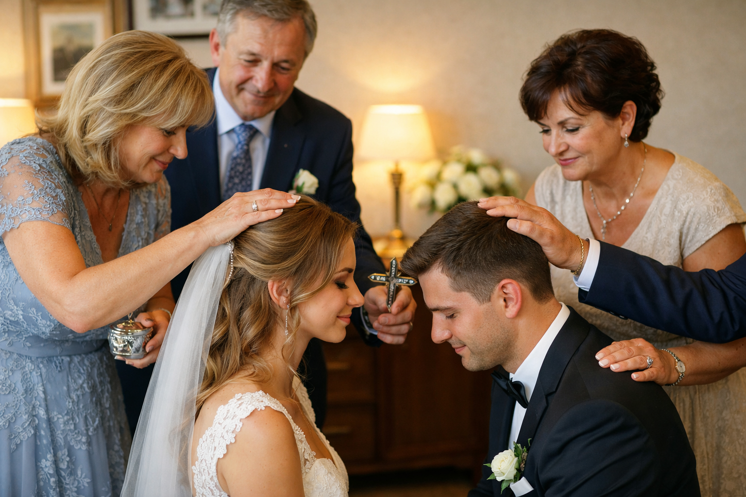 błogosławieństwo młodej pary